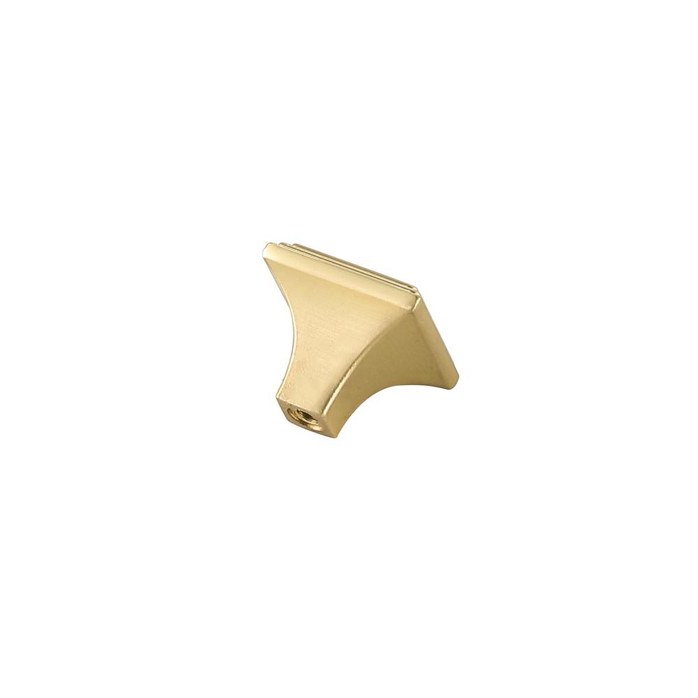 Wilow 1" Brushed Gold Square Knob Multipack (Set of 10). Picture 4