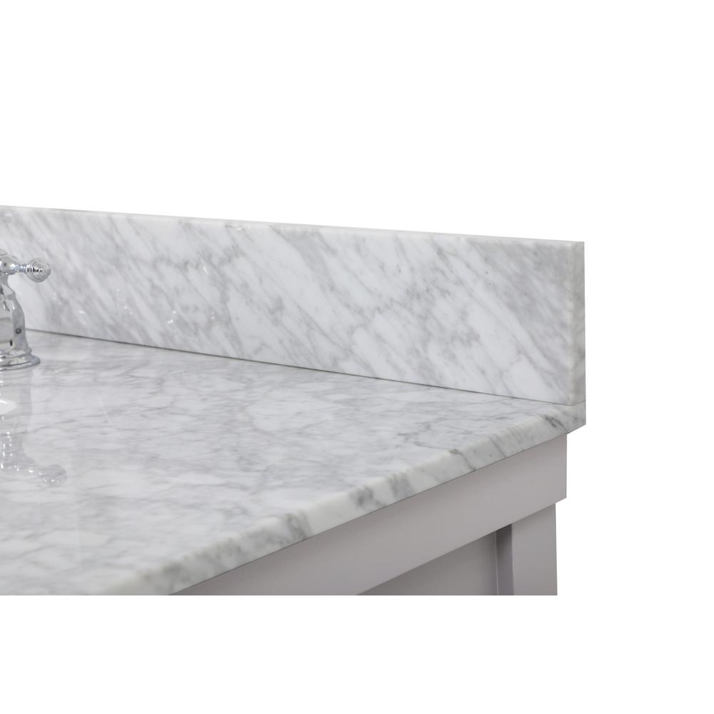 42 inch Single bathroom vanity in grey with backsplash. Picture 11