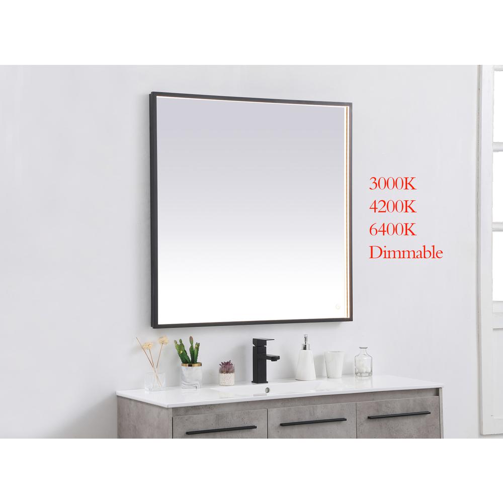 Pier 36x36 inch LED mirror with adjustable color temperature. Picture 2