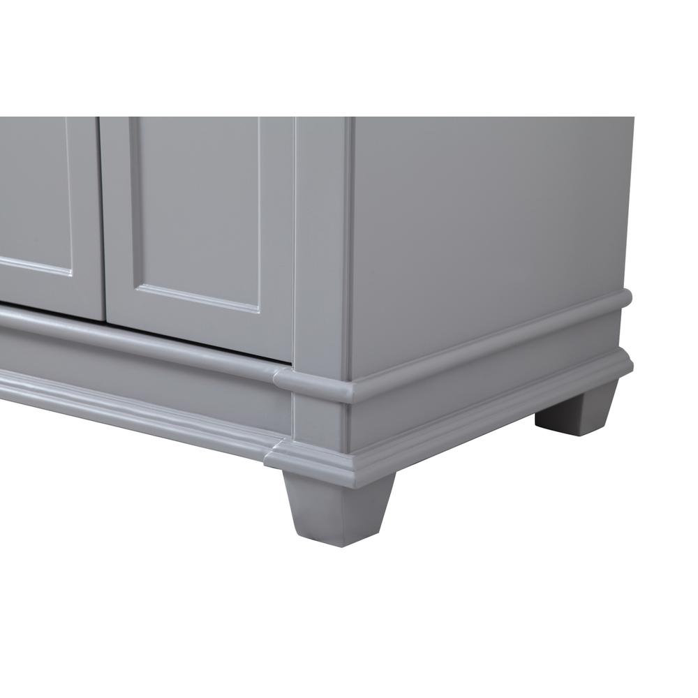 60 inch Double Bathroom Vanity set in Grey. Picture 12