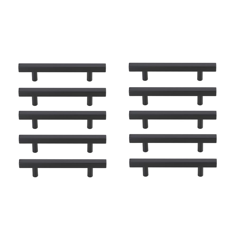 Dior 4" Center to Center Matte Black Bar Pull Multipack (set of 10). Picture 1
