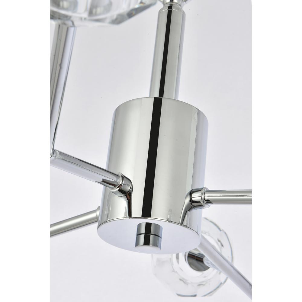 Graham 12 Light Pendant in Chrome. Picture 4