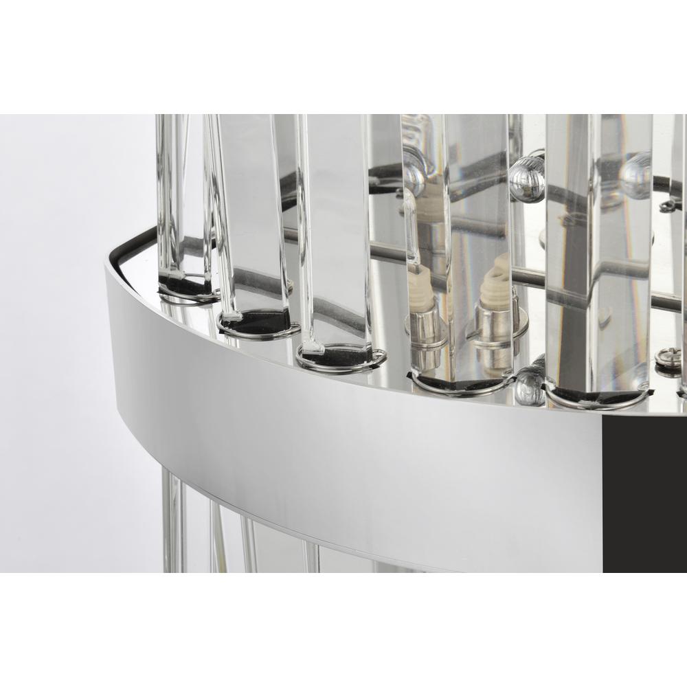 Serephina 8 inch crystal bath sconce in chrome. Picture 4