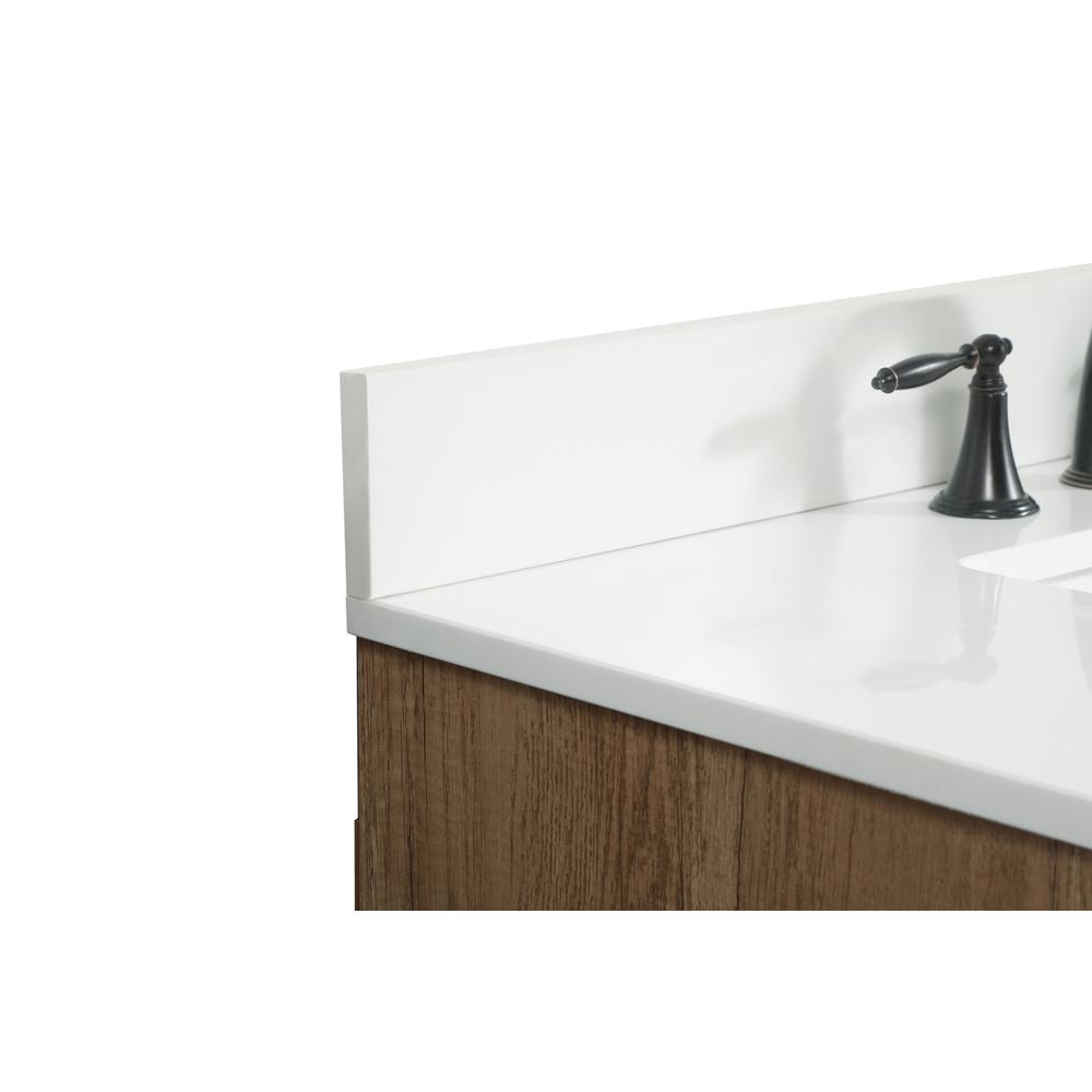 36 inch Single bathroom vanity in natural oak with backsplash. Picture 11