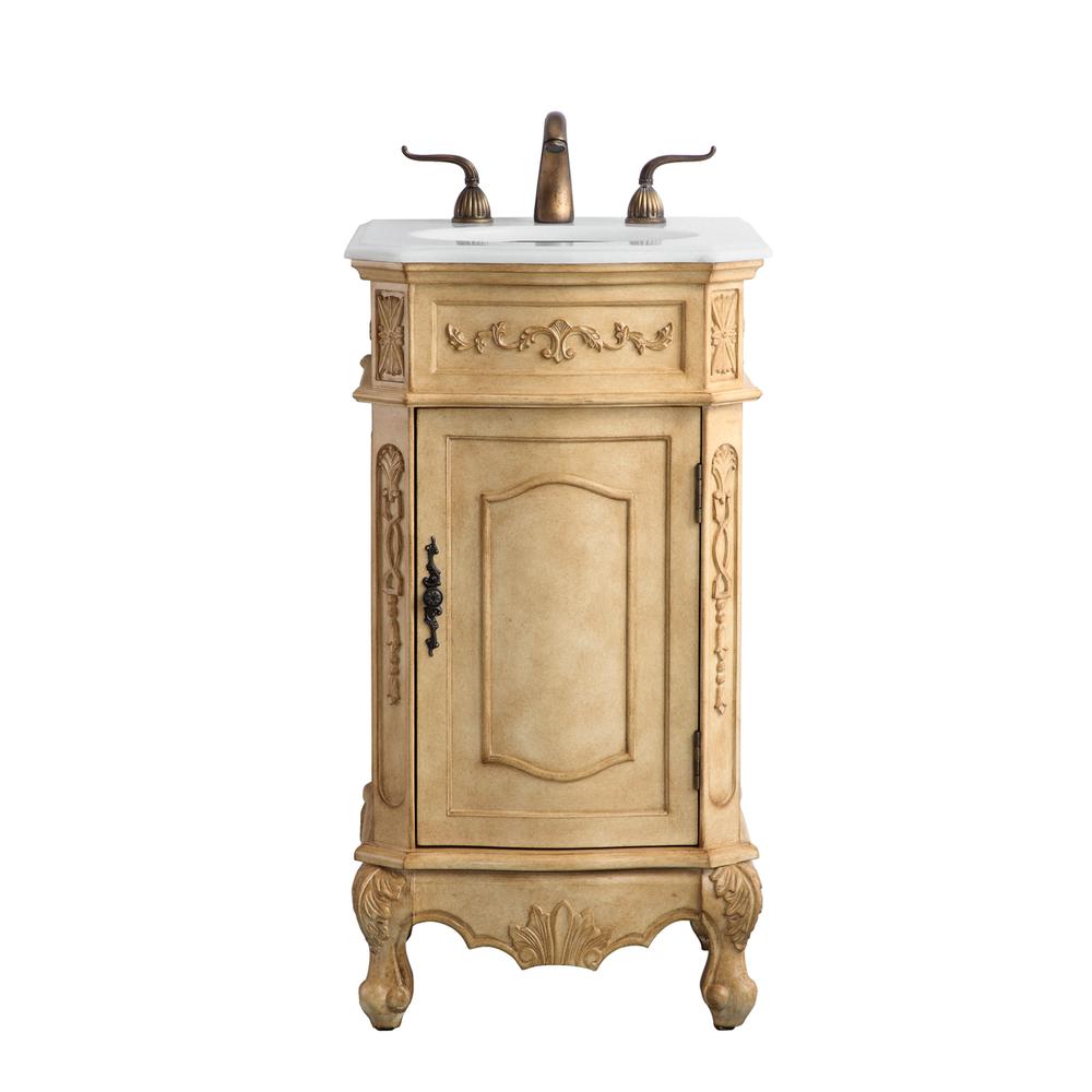 24 inch Single Bathroom vanity in Antique Beige. Picture 1