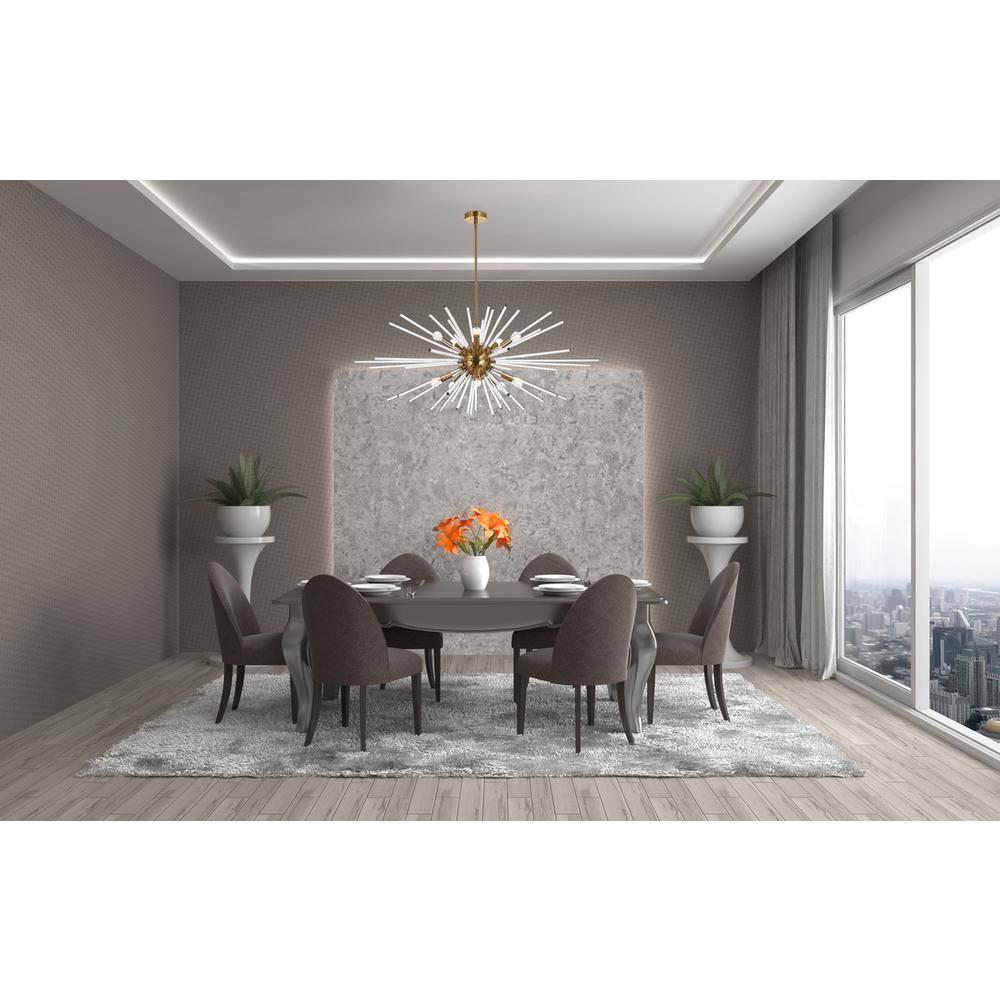 Sienna 42 inch crystal rod pendant in gold. Picture 7