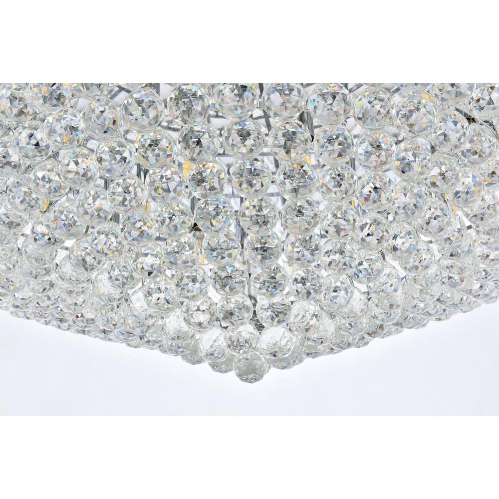 Primo 30 light Chrome Flush Mount Clear Royal Cut Crystal. Picture 3