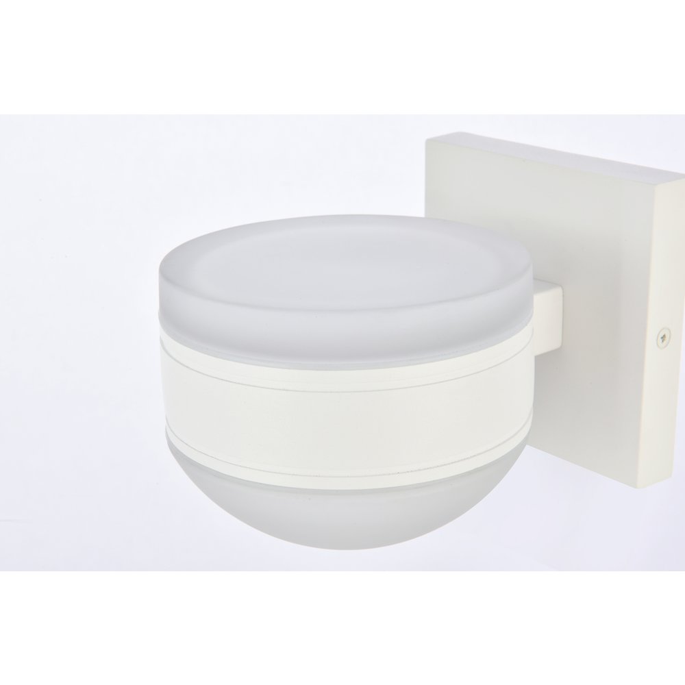 Raine Integrated Led Wall Sconce In White. Picture 4