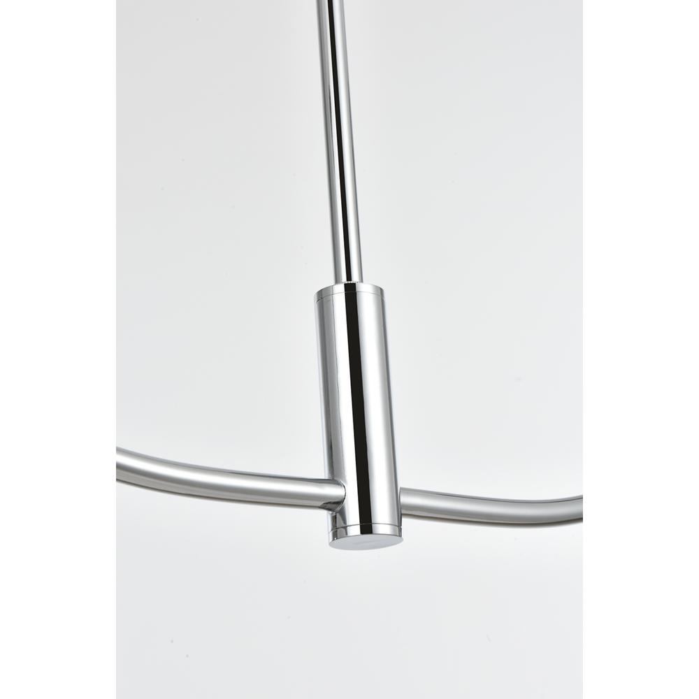 Nyomi 36 inch chandelier in Chrome. Picture 4