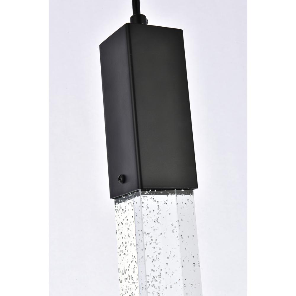 Weston 1 light pendant in black. Picture 4
