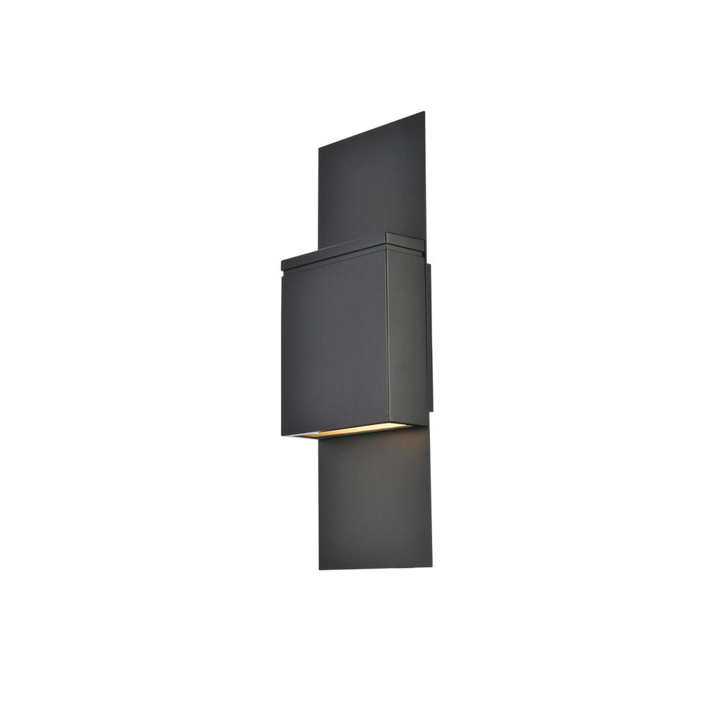 Raine Integrated LED wall sconce  in black. Picture 6
