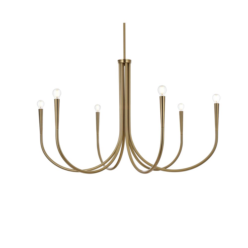 Layne 42 inch chandelier in Gold. Picture 2