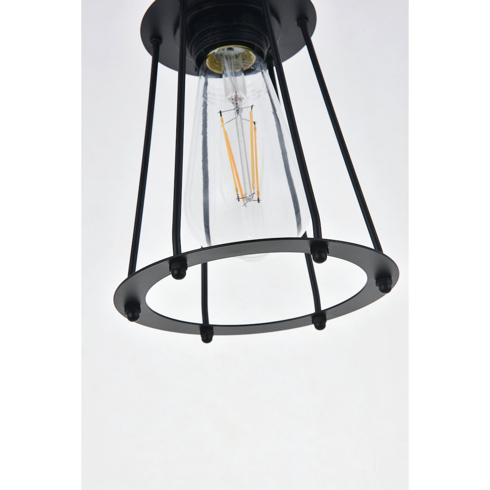 Auspice 3 Light Brass And Black Pendant. Picture 11
