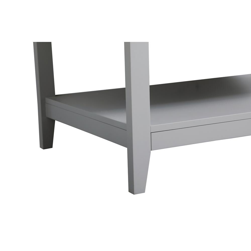 36 inch Single Bathroom Vanity in Grey with Backsplash. Picture 13
