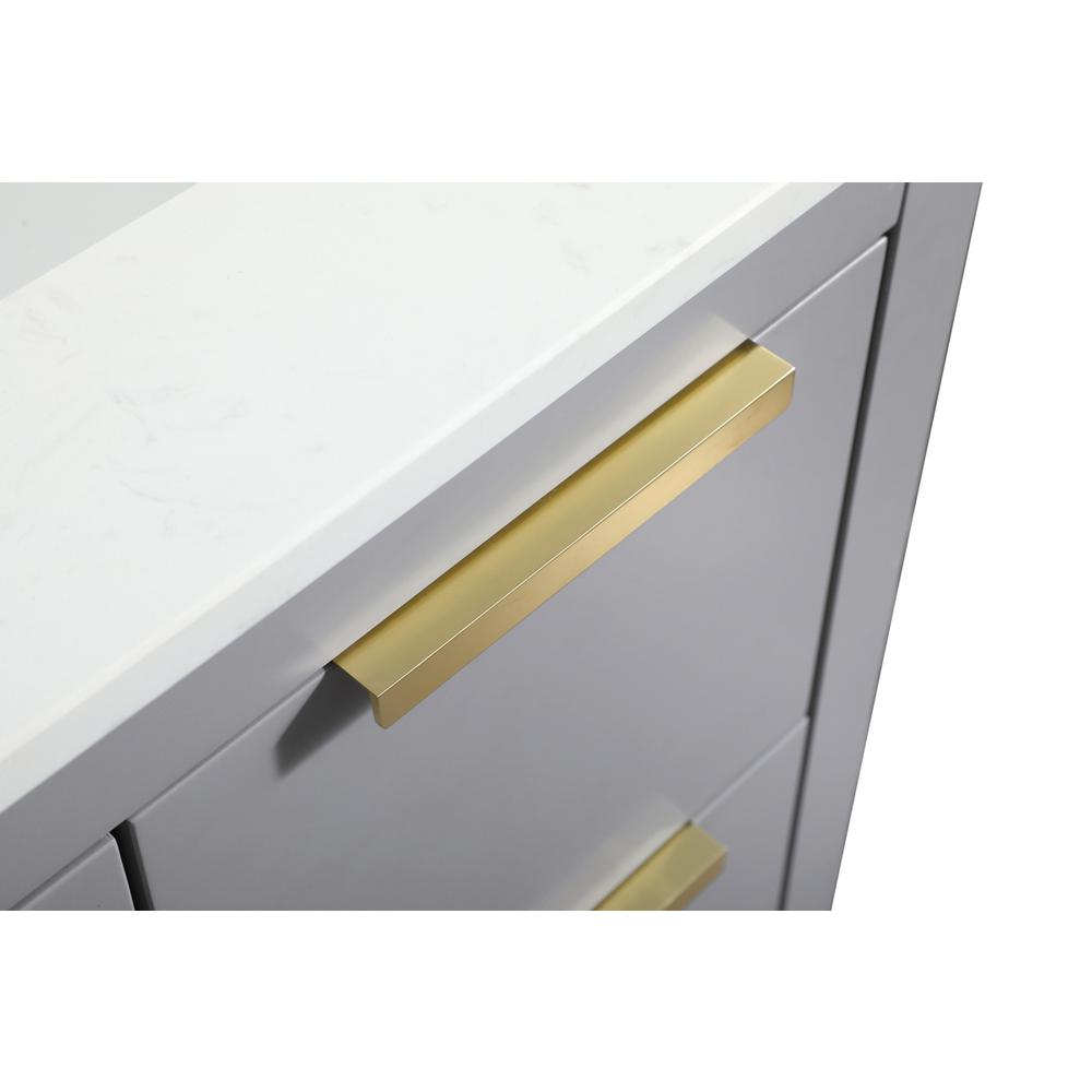 30 inch Single bathroom vanity in grey with backsplash. Picture 12