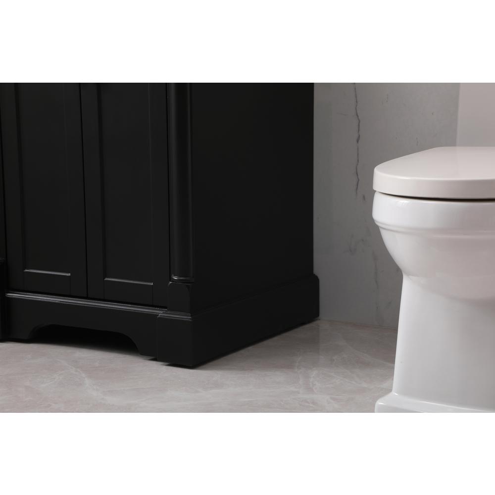 24 inch Single bathroom vanity set in black. Picture 6