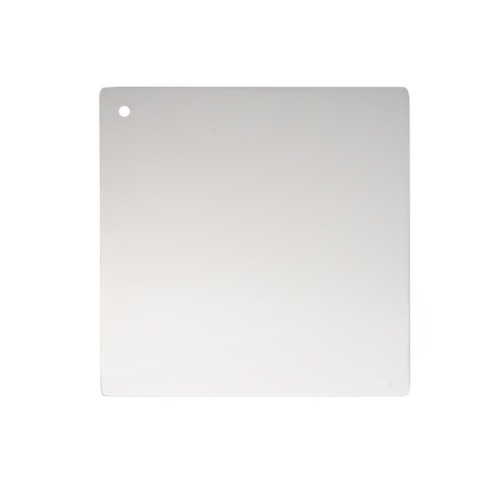 Metal Finish sample in polished nickel 6x6. Picture 1