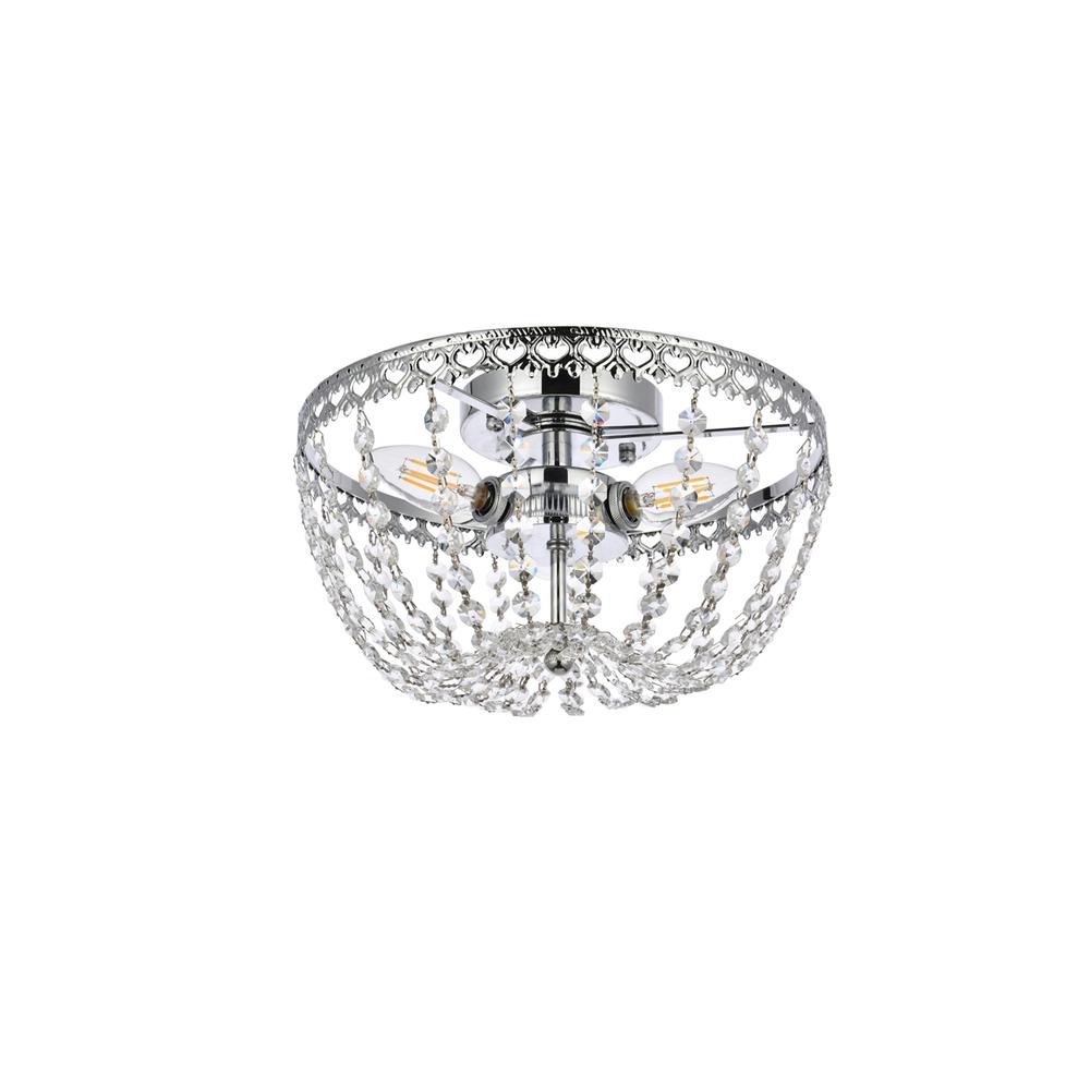 Kylie 12 inch flush mount in chrome. Picture 6