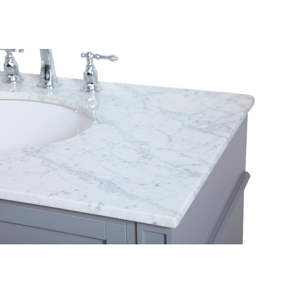 36 inch Single bathroom vanity in Grey. Picture 10