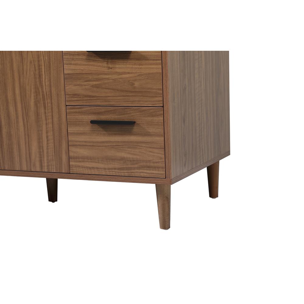 48 inch Single bathroom vanity in walnut brown. Picture 13
