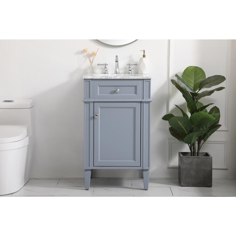 21 inch Single bathroom vanity in grey. Picture 14