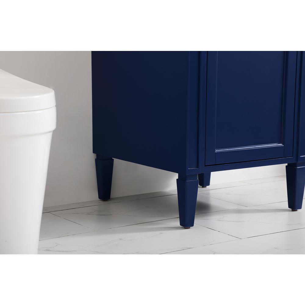 21 inch Single bathroom vanity in blue. Picture 6