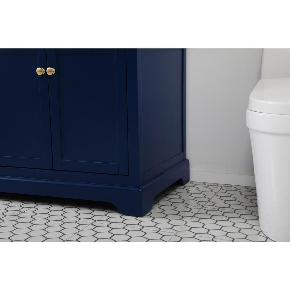 72 inch double bathroom vanity in blue. Picture 6