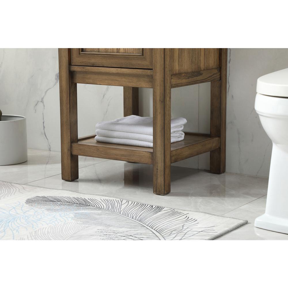 19 inch Single bathroom vanity in driftwood. Picture 6
