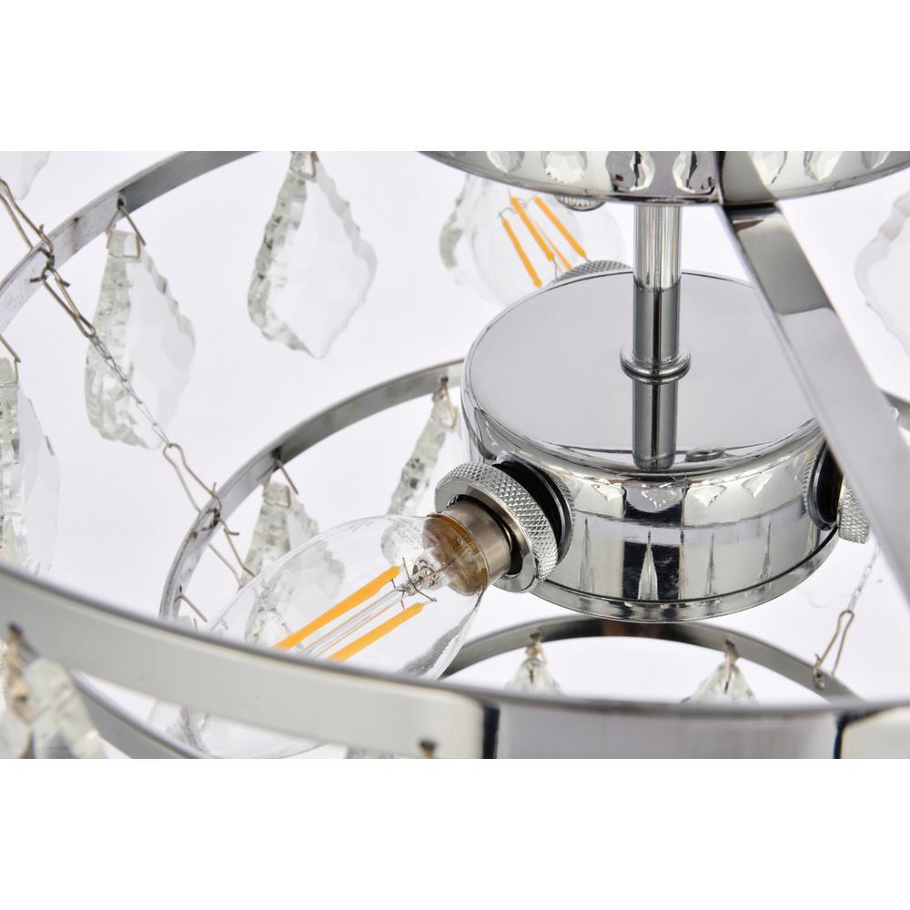 Ella 16 inch flush mount in chrome. Picture 5