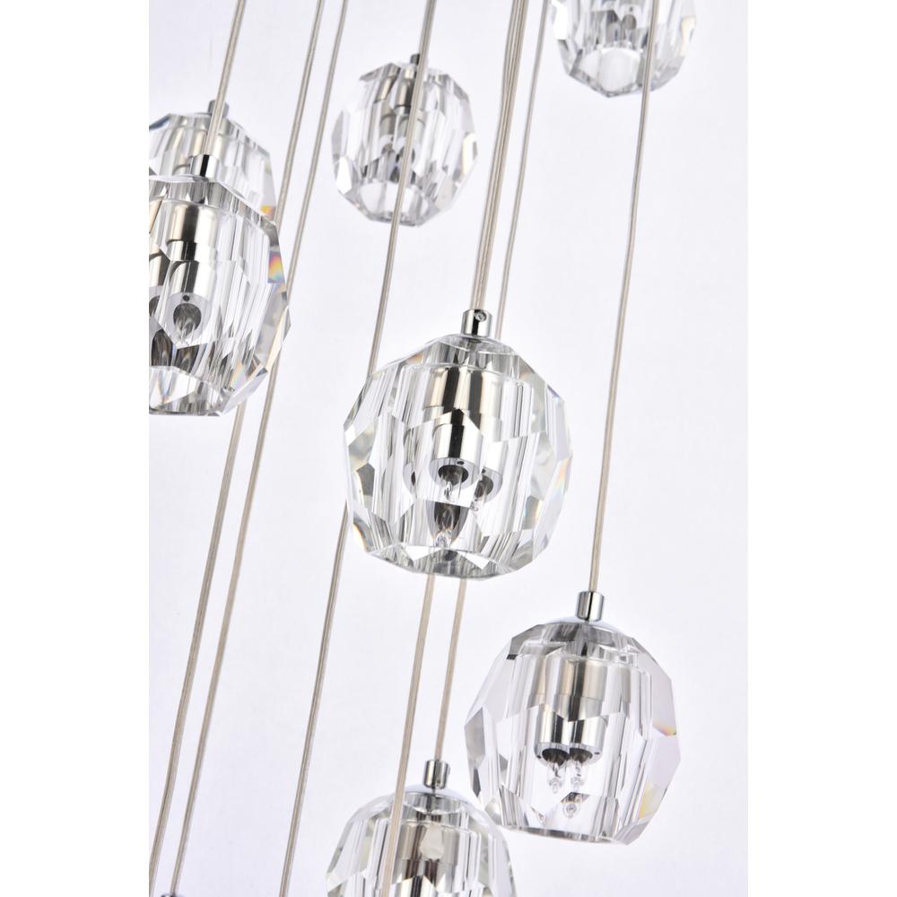 Eren 18 lights Chrome pendant. Picture 3