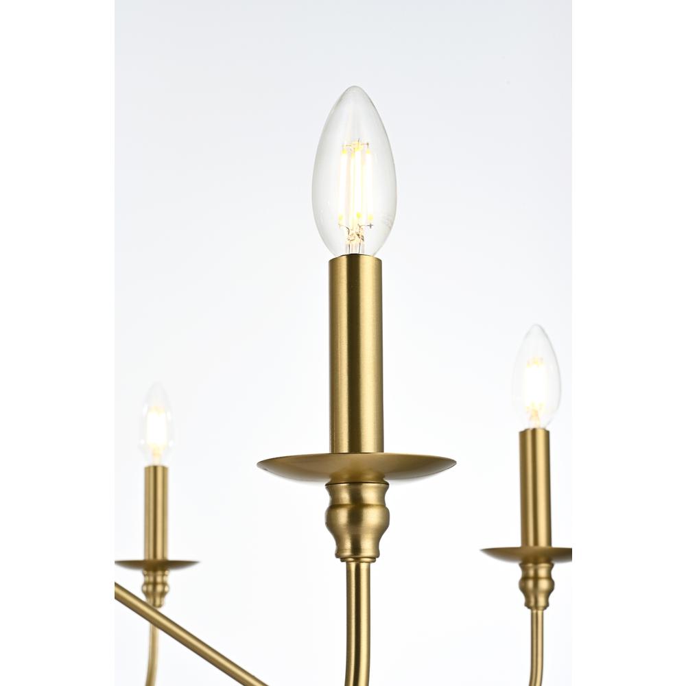 Rohan 48 inch chandelier in Satin Gold. Picture 4