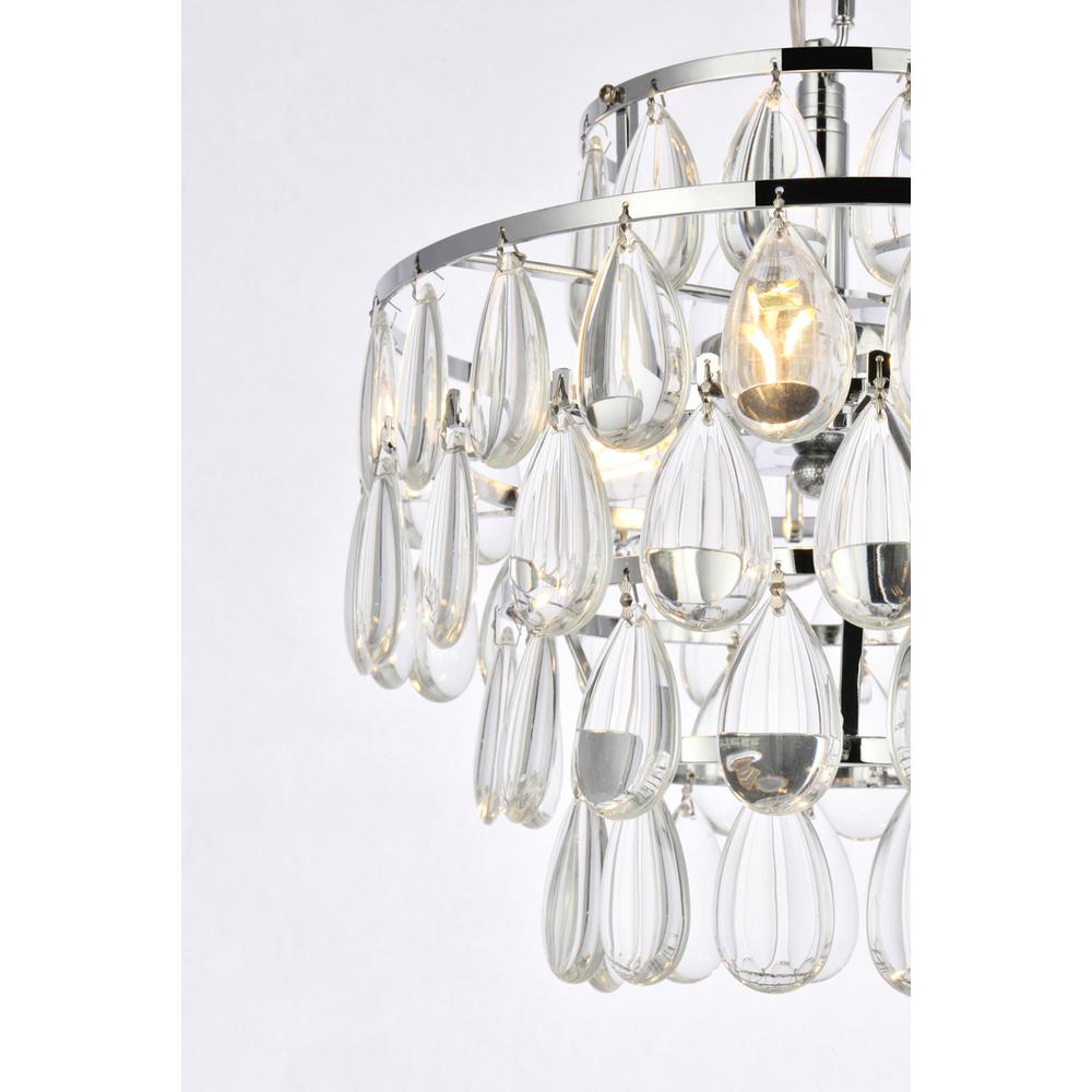 Mila 12 inch pendant in chrome. Picture 4