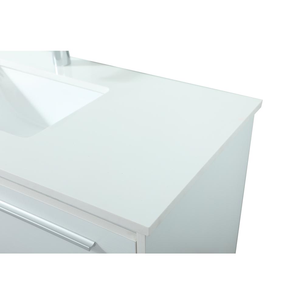 40 inch Single bathroom vanity in white. Picture 11