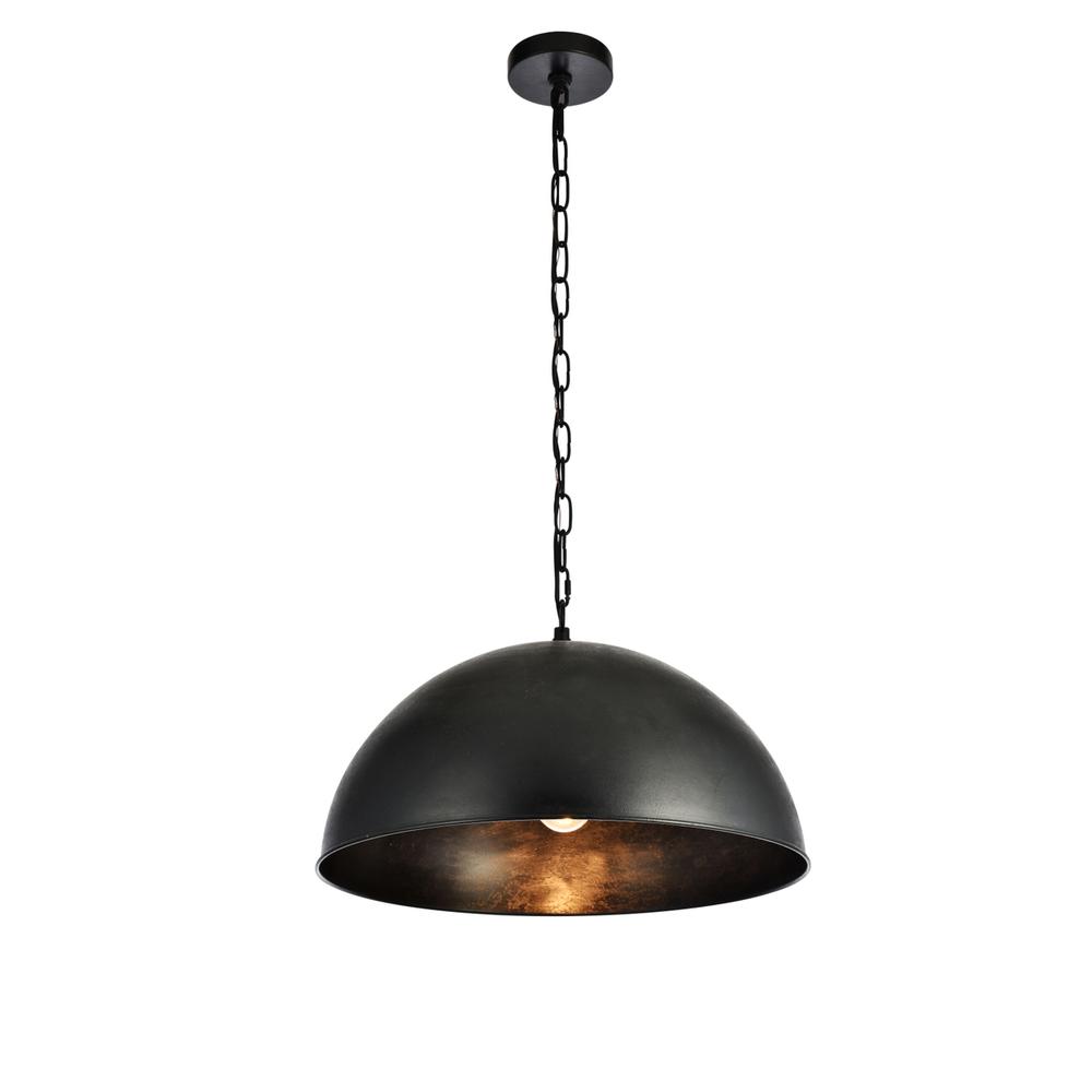 Merce Collection Pendant D20 H12.75 Lt:1 Vintage Black Finish. Picture 2