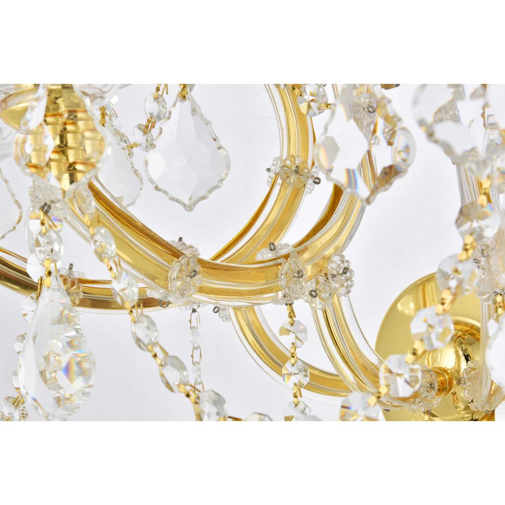 Maria Theresa 7 light Gold Wall Sconce Clear Royal Cut Crystal. Picture 5