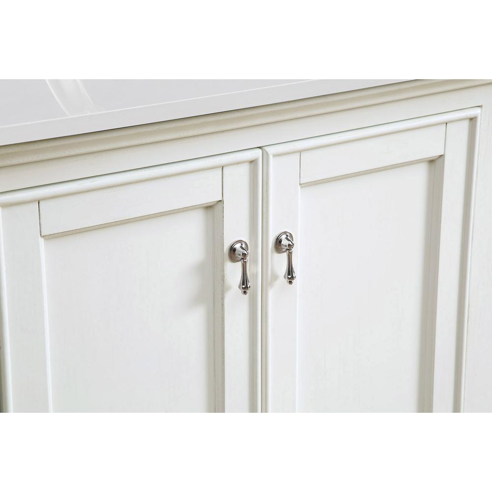 30 inch Single Bathroom vanity in Antique White. Picture 5