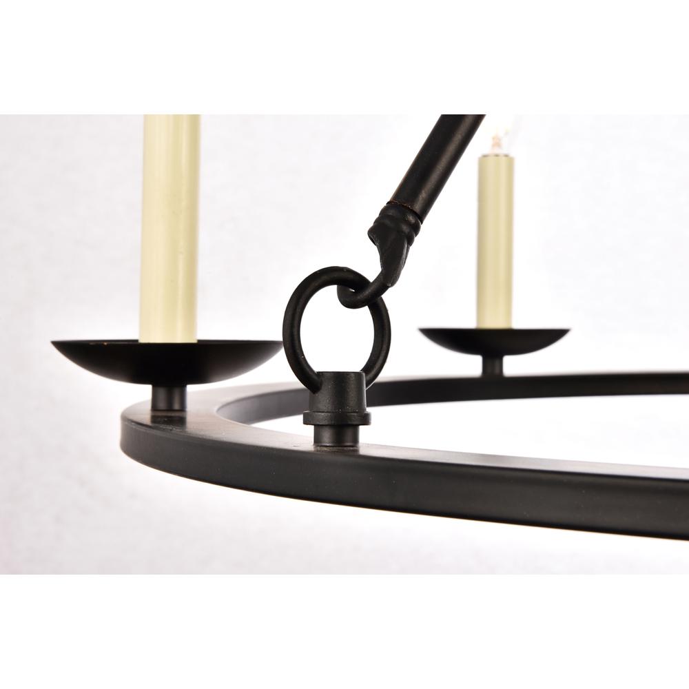 Maine Collection Chandelier D32.4 H23.25 Lt:6 Black Finish. Picture 4