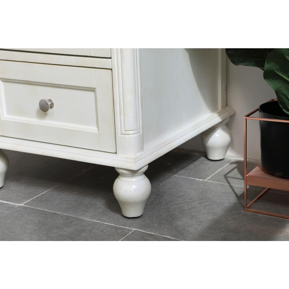 19 inch Single Bathroom Vanity in Antique White. Picture 5