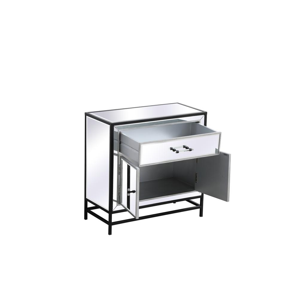 James 28.5 in. mirrored cabinet in black. Picture 6