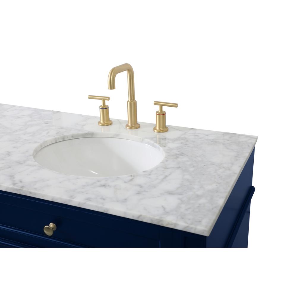 72 inch double bathroom vanity in blue. Picture 11