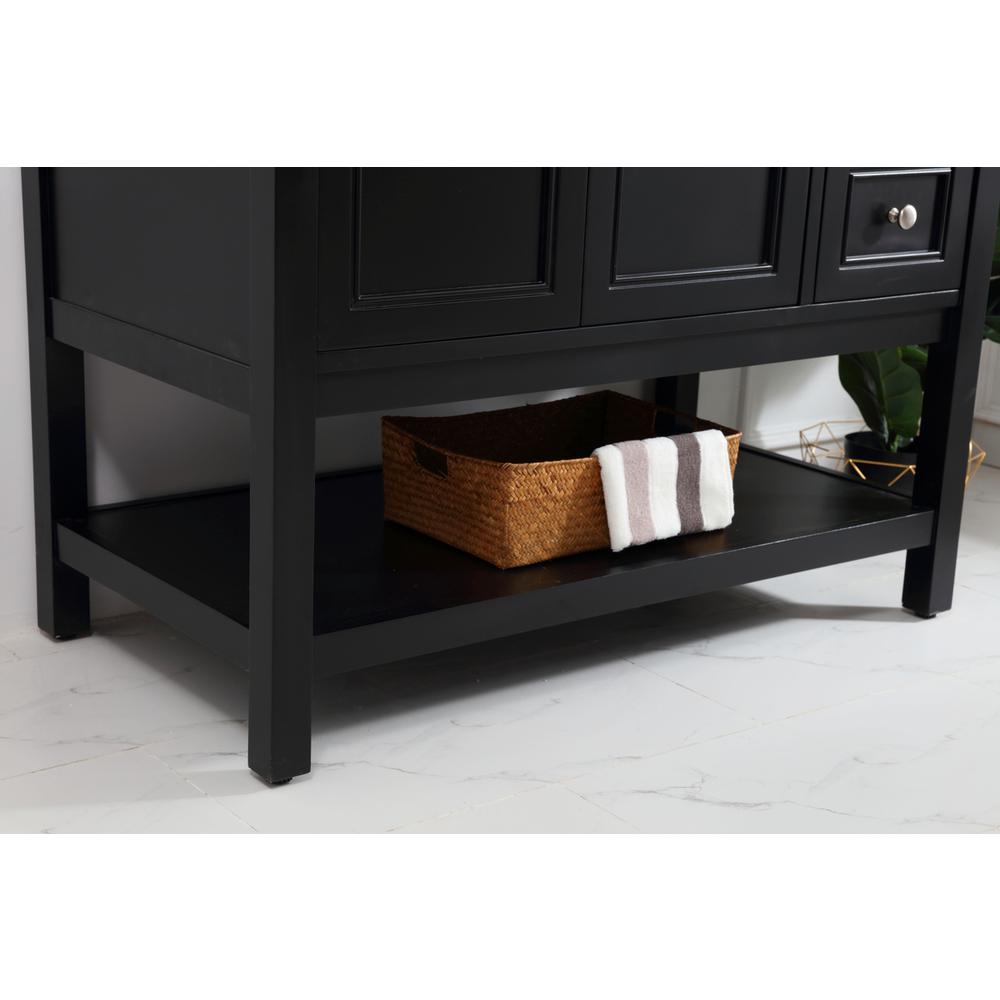 42 in. Single bathroom vanity set in Black. Picture 5