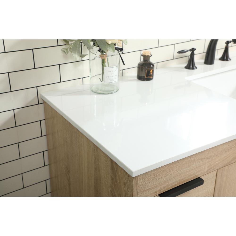 60 inch Single bathroom vanity in mango wood. Picture 5