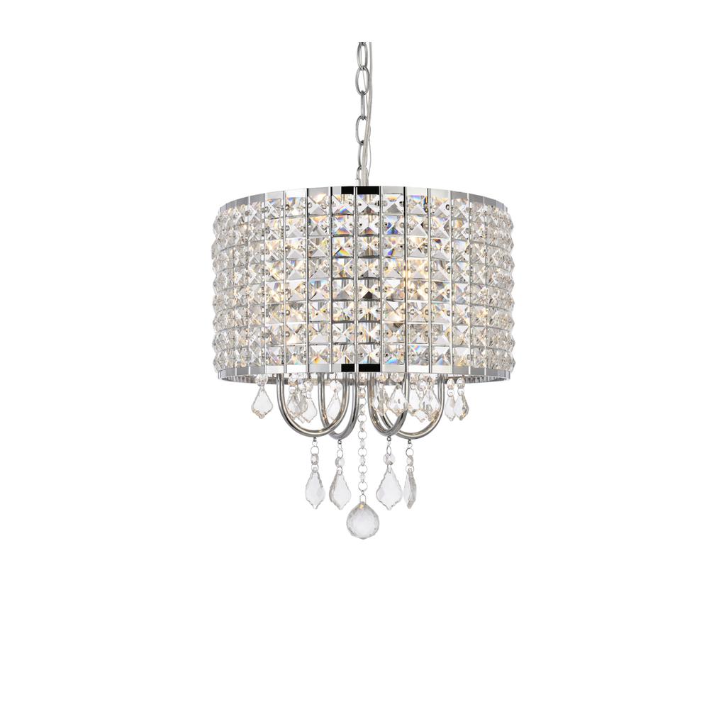 Elise 14 inch pendant in chrome. Picture 2