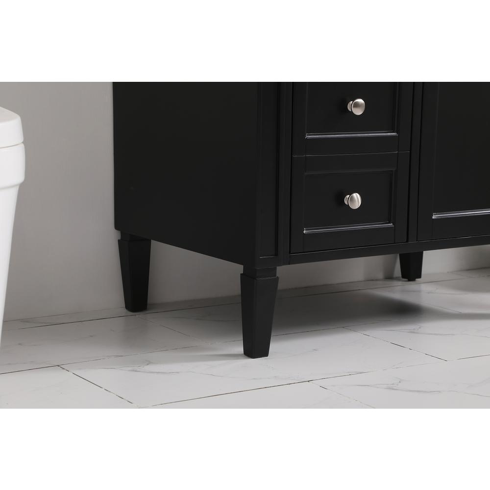 32 inch Single bathroom vanity in Black. Picture 6