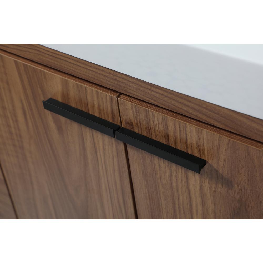 36 inch Single bathroom vanity in walnut brown. Picture 12