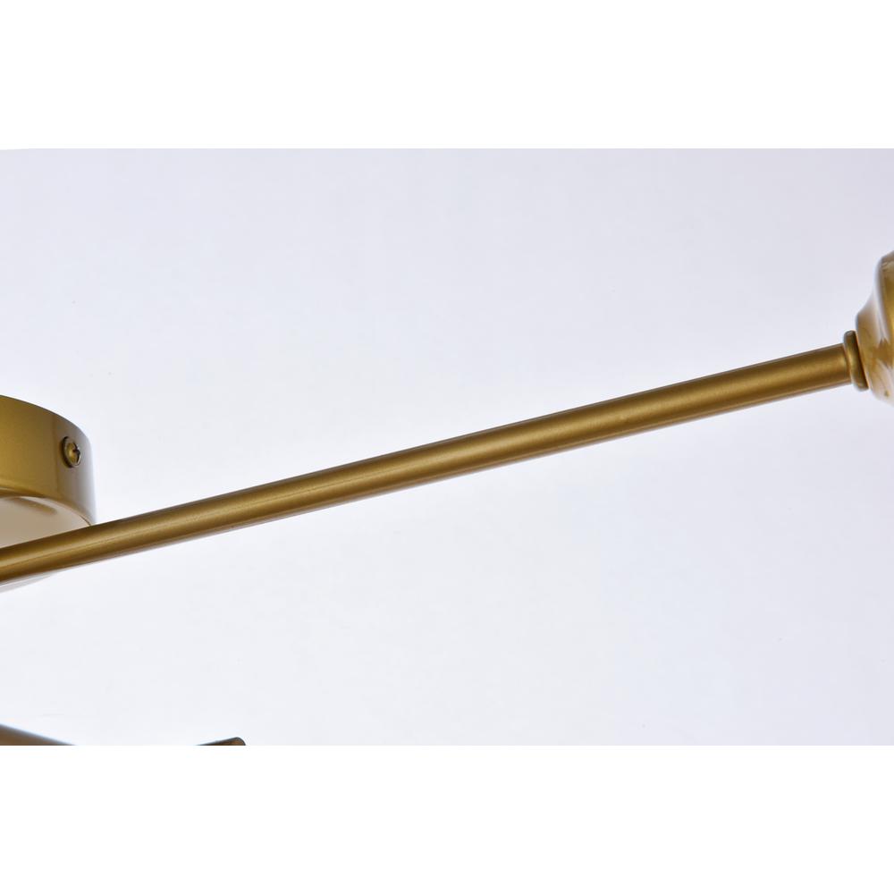 Xavier 4 lights flush mount in brass. Picture 5