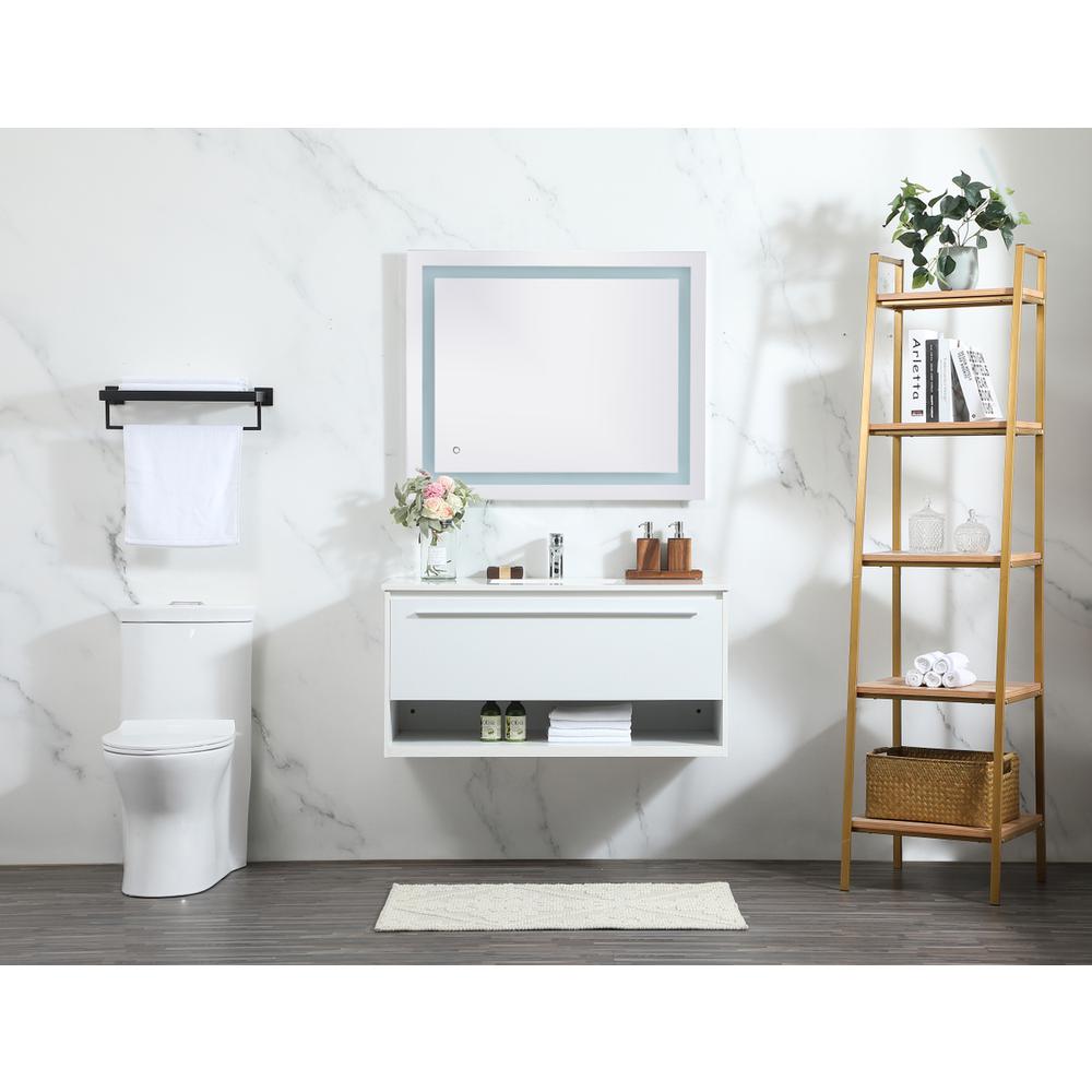 40 inch Single bathroom vanity in white. Picture 4