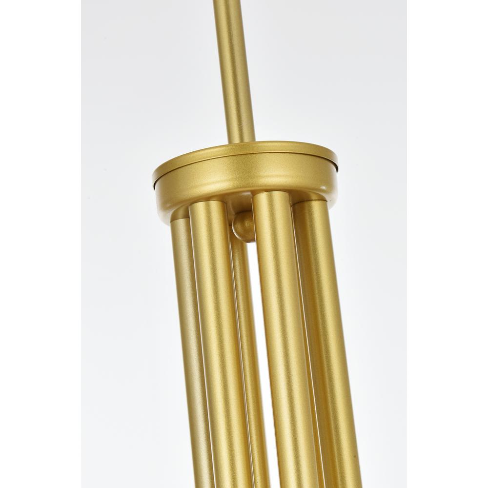 Layne 42 inch chandelier in Brass. Picture 4