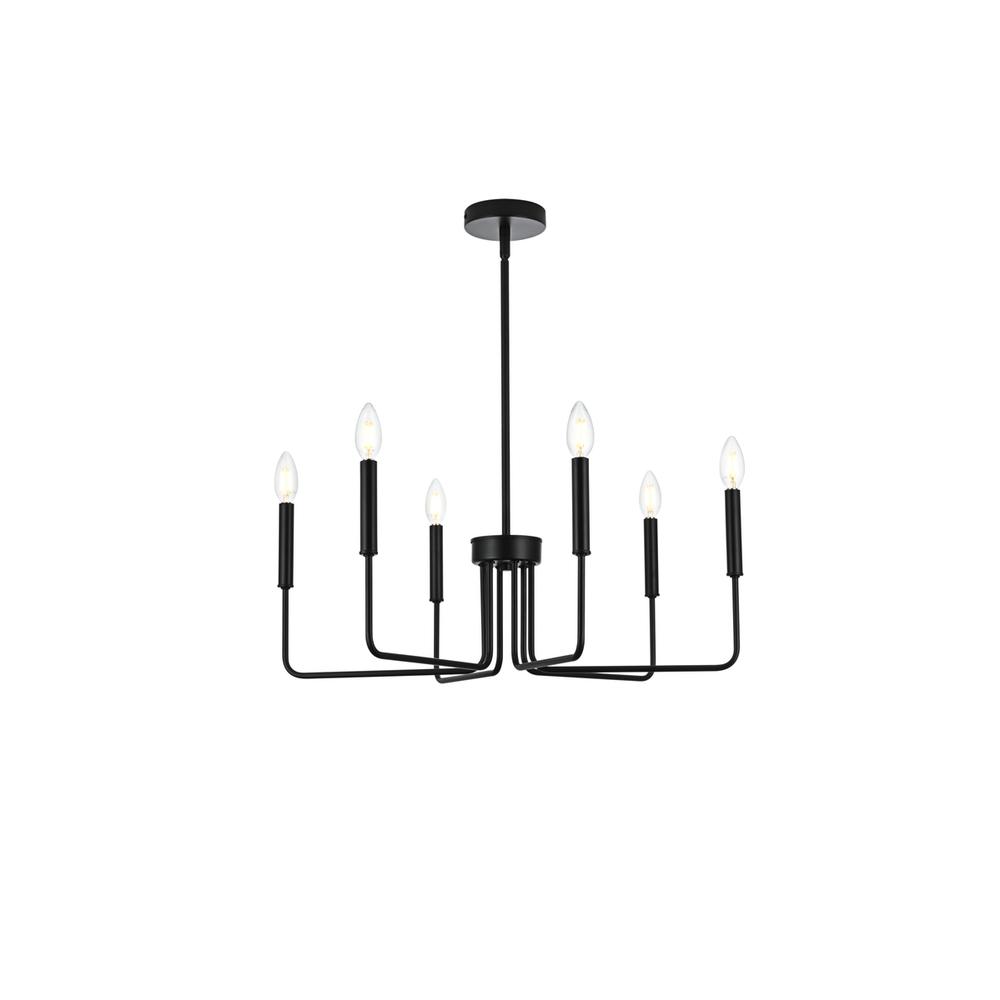 Willa 26 inch Pendant Light in Black. Picture 1