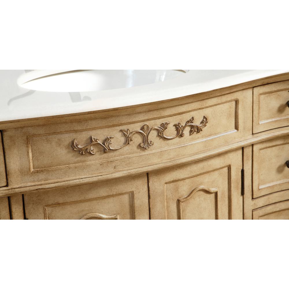 48 inch Single Bathroom vanity in Antique Beige. Picture 7